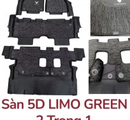 Thảm sàn 5D Vinfast Limo green 2 trong 1 năm 2024-2025